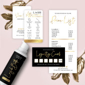 Salon Glam Gold Logo Modern Beauty or Spa Stamp Lo Loyalty Card