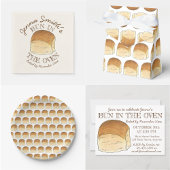 Bun in The Oven Bread Dinner Roll Baby Shower Sugar Cookie