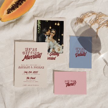 Burgundy Blue Pink Unique Wedding Suite