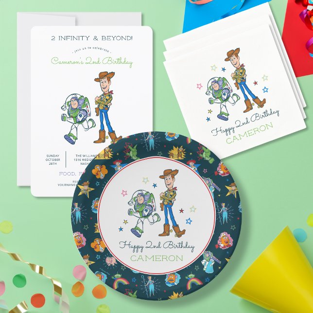 2 Infinity and Beyond Toy Story - 2nd Birthday Invitation