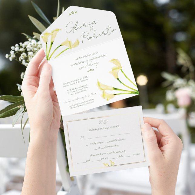 Mexican Calla Lily Bridal Shower Paper Napkin