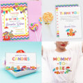 Colorful Sweet Fun Candy Theme Sticker | Zazzle