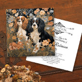 Cavalier King Charles Spaniels Antique Tapestry Poster