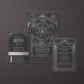 Celestial Union Wedding Invitiations (Tall) Invitation (Personalise this independent creator's collection.)