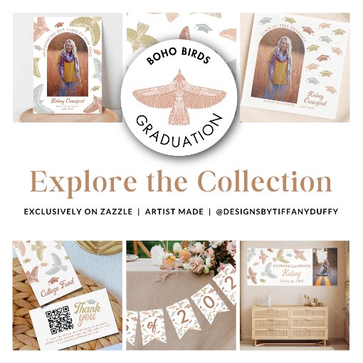 boho-college-fund-qr-code-graduation-party-insert-zazzle