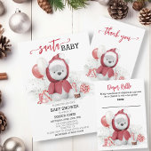 Santa Baby Shower Polar Teddy Bear Cub Budget