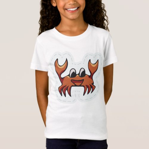 Collection Cloud Animals cheerful crab T_Shirt