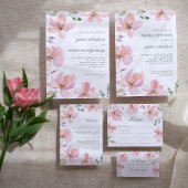Elegant Spring Floral Watercolor Bridal Shower Invitation