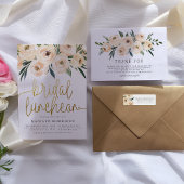 Floral Brunch & Bubbly Bridal Shower Invitation