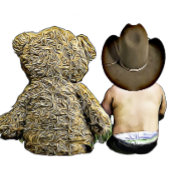 Cowboy Baby and Teddy Bear Baby Shower Invitation