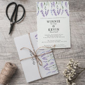 Pastel Purple Floral Bridal Shower Invitation