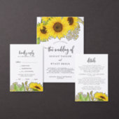 Country Sunflower Bridal Shower Invitation (Personalise this independent creator's collection.)