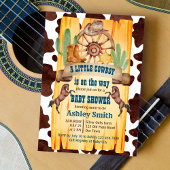 Cowboy rodeo horses western birthday party invitation