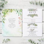 Geometric Crystal Greenery Drive By Shower Invitation (Personalise this independent creator's collection.)