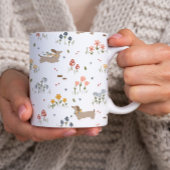 Dachshund Lover Weiner Dog Sausage Dog Wildflower Table Lamp