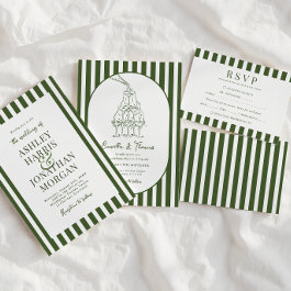 Dark Green Cabana Wedding