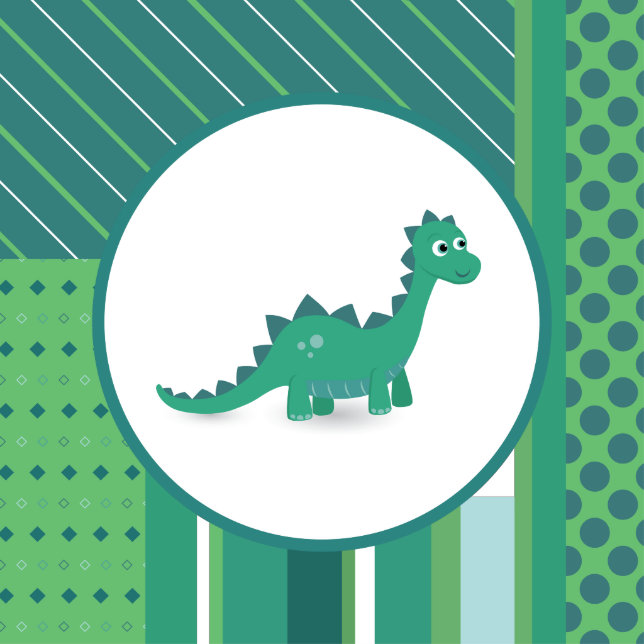 You're Invited To A Birthday Party: Dino Stickers