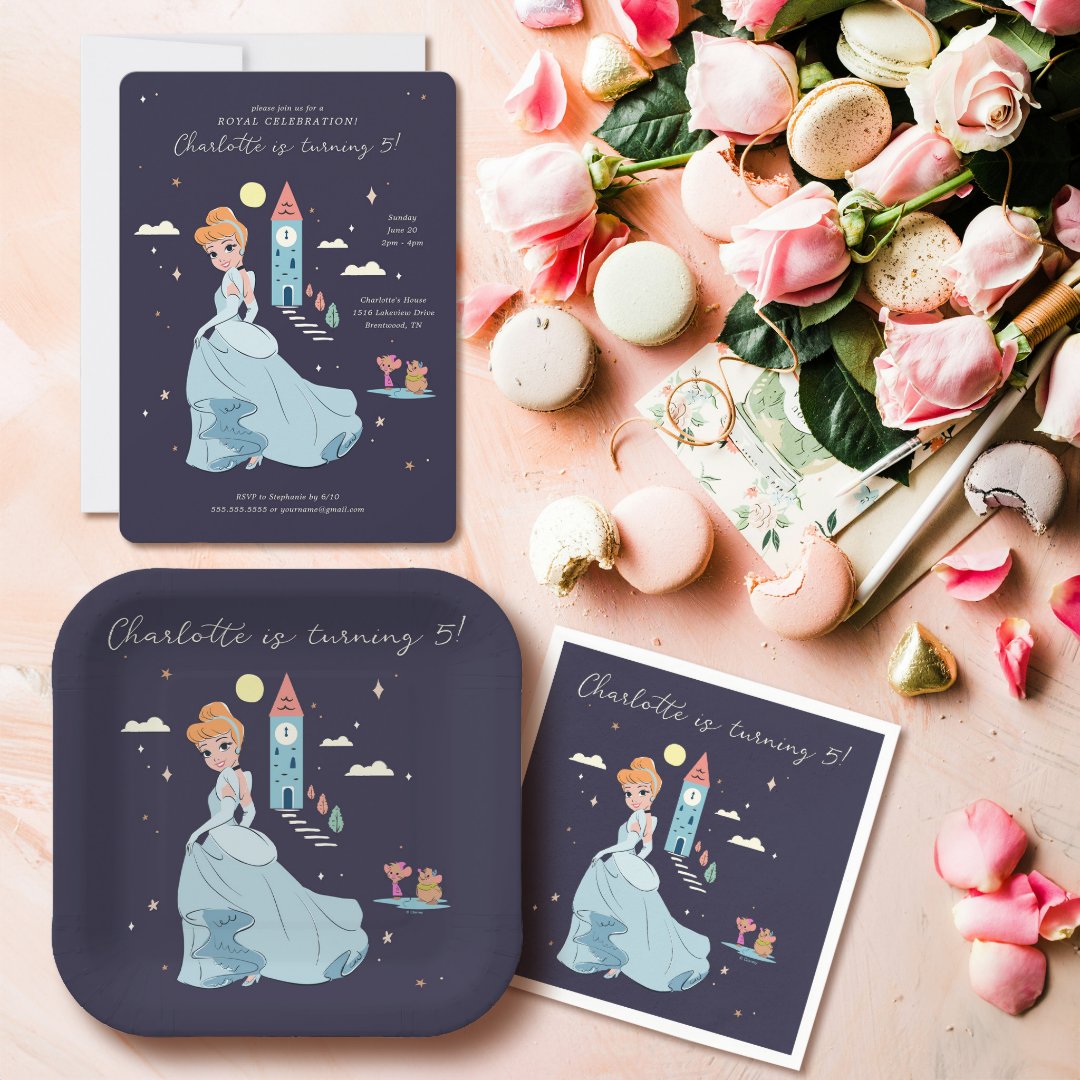 Disney Princess Cinderella l Girls Birthday Invitation | Zazzle