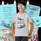My Birthday Kids Dolphin Saying T-Shirt