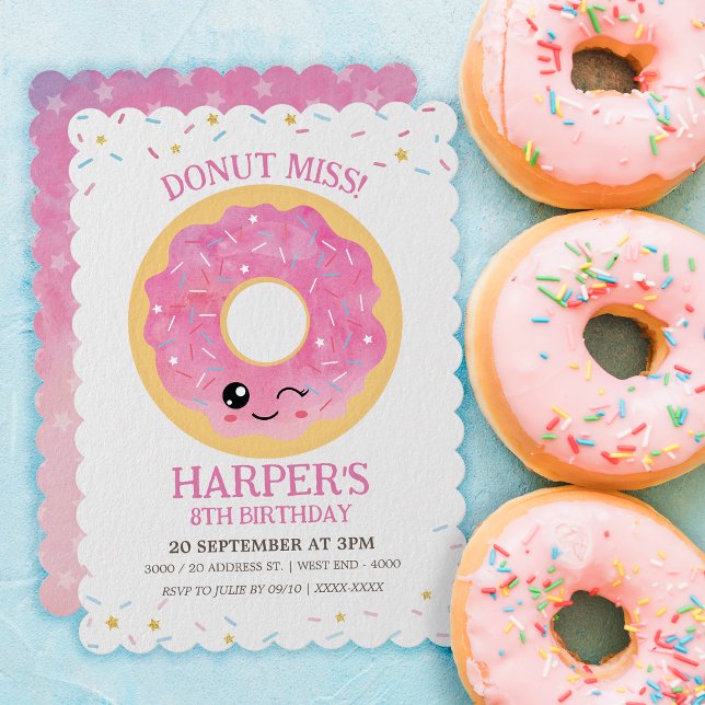 Donut Miss Out Baby Shower Invitation | Zazzle donut-miss-out-baby-shower-invitation-zazzle