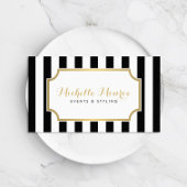 Elegant Luxe Bold Stripes Appointment Card