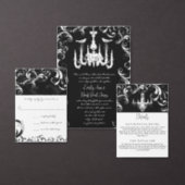 Your Photo Black White Damask 140 + Seating Chart (Personalise this independent creator's collection.)