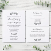 Elegant Eucalyptus Wedding Suite Invitation (Personalise this independent creator's collection.)