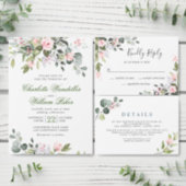 Elegant Eucalyptus Save the Date Magnetic Card (Personalise this independent creator's collection.)