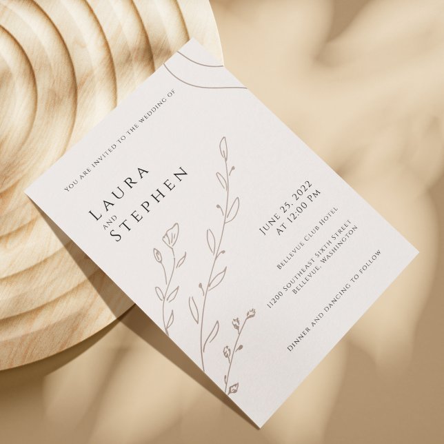 Minimalistic Gold Wedding Name Tag Place Cards