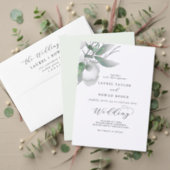 Elegant Greenery Lingerie Shower Invitation (Personalise this independent creator's collection.)