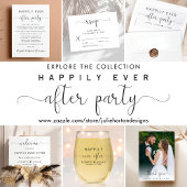 Happily Ever After Party Wedding All In One Invitation