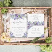 Katherine Traditional Floral Catholic Wedding Invitation