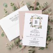 Elegant Magnolia | Blush Couples Shower Invitation (Personalise this independent creator's collection.)