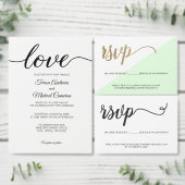 Save the date Elegant Script engagement photo (Personalise this independent creator's collection.)
