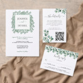 Eucalyptus Botanical Greenery Wedding Programme (Personalise this independent creator's collection.)