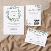 Eucalyptus Greenery Wedding Programme (Personalise this independent creator's collection.)