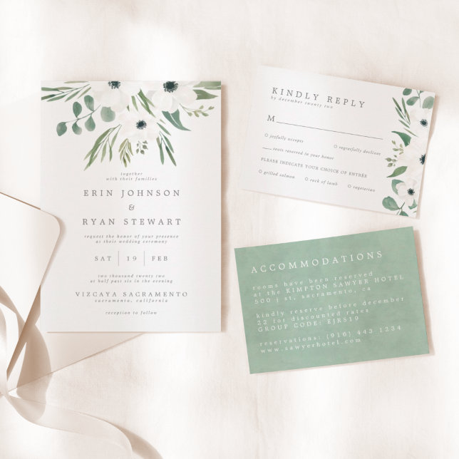 Watercolor Paper Texture A7 5x7 Wedding Invitation Envelope