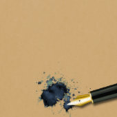 Filler Fountain Pen w/ Ink Blot - Letterhead