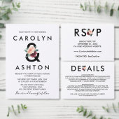 Flower Lettering Maroon Welcome Letter & Itinerary (Personalise this independent creator's collection.)