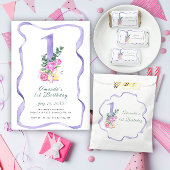 Flowers number birthday time capsule message