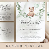 We Can Bearly Wait! Baby Shower Invitation