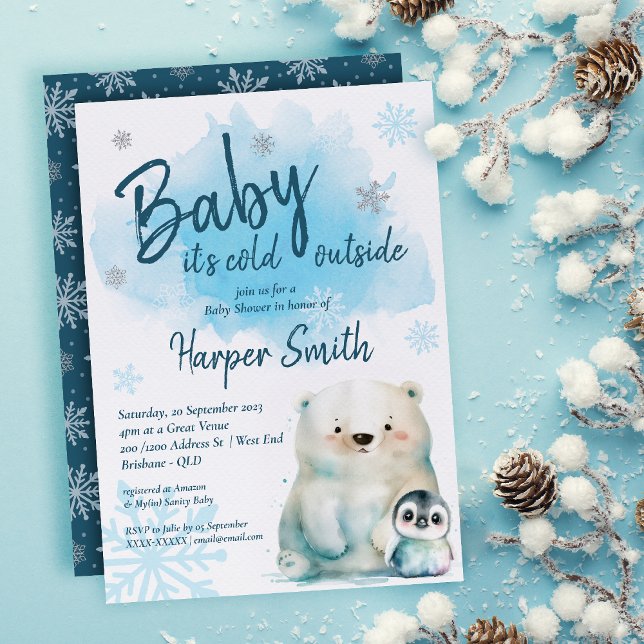 Baby Its Cold Outside Books for Baby Enclosure Card Zazzle