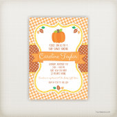 Fall Pumpkin Baby Shower Guess the Price Game Card
