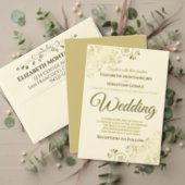 We Still Do Gold & Cream Wedding Vow Renewal Invitation (Personalise this independent creator's collection.)