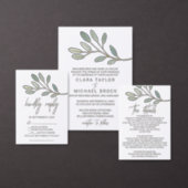 Gold Veined Eucalyptus Date Night Idea Cards (Personalise this independent creator's collection.)