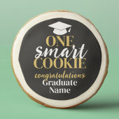 Modern Black Gold Graduation - One Smart  Chocolate Covered Oreo