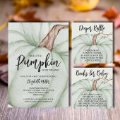Green Pumpkin Fall Baby Shower Cake Pops