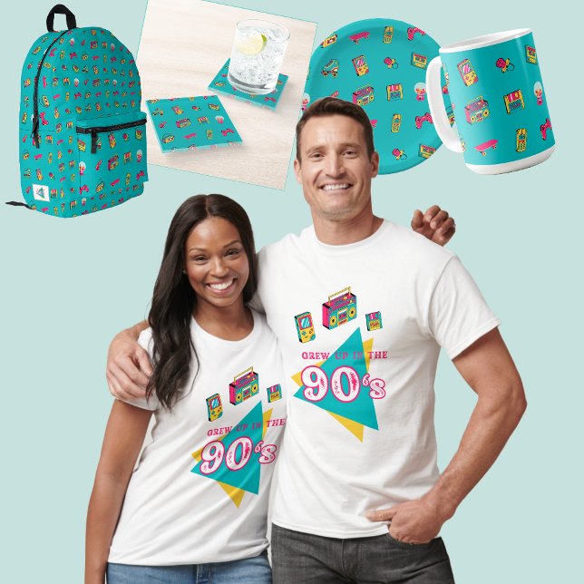 Iconic 90's - Retro fun for big kids Printed Backpack | Zazzle