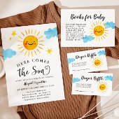 Sunshine Baby Shower Book Request  Enclosure Card