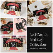 Personalized Red Carpet Theme Sweet Sixteen Chocolate Covered Oreo